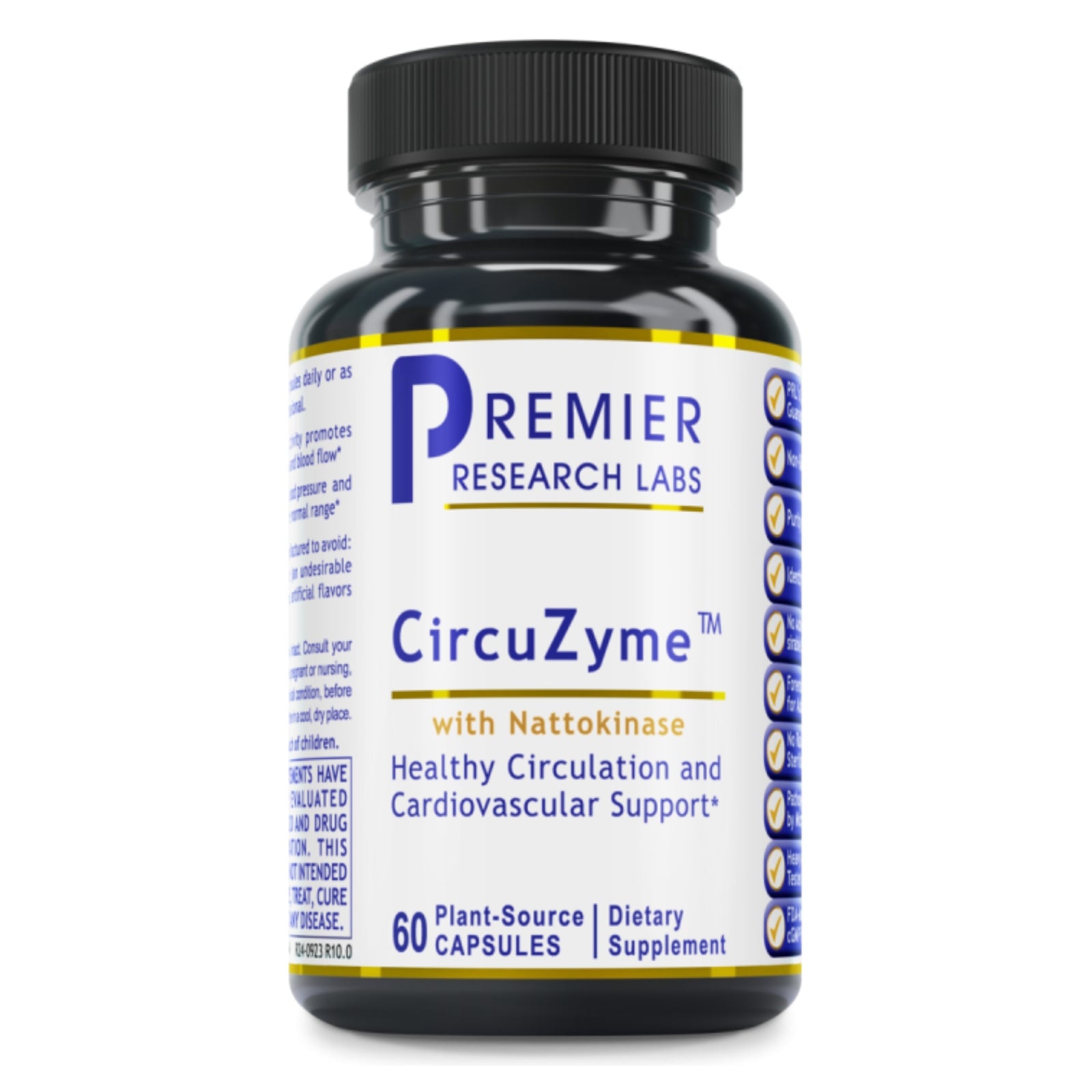 Premier Research Labs, CircuZyme, 60 Plant-Source Capsules UPC 807735020941 | Hilife Vitamins